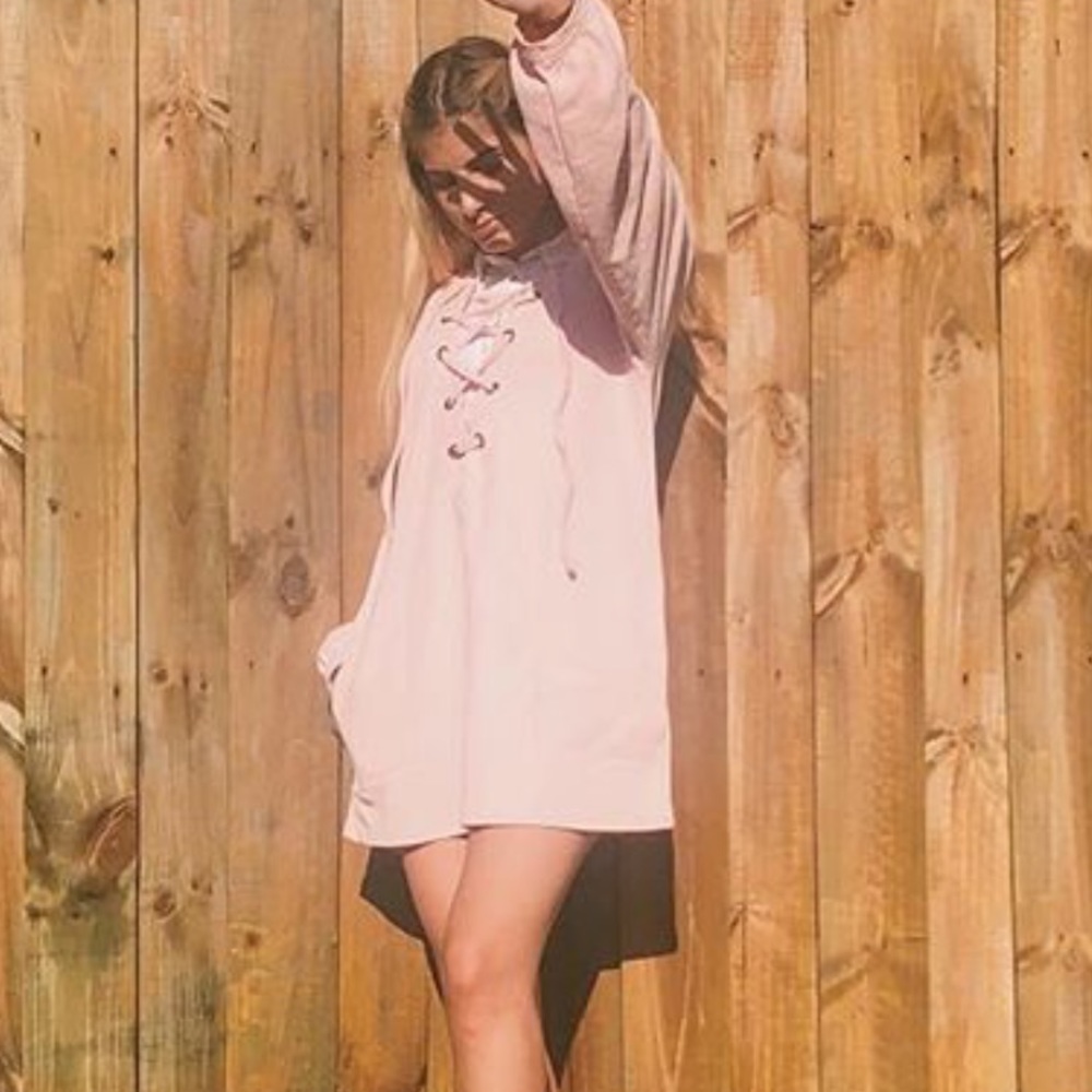 Free People Pink Wellington Tunic Pullover - Picture 3 of 3